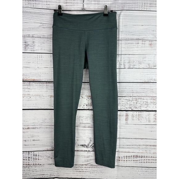 Outdoor Voices Women Small Leggings Pants Ankle Cropped Green Space Dye Mid Rise - Picture 1 of 11